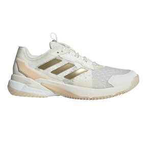 Adidas Crazyflight 6 Off White/Gold Indoor Court Sports Women Sz 8 Sneakers